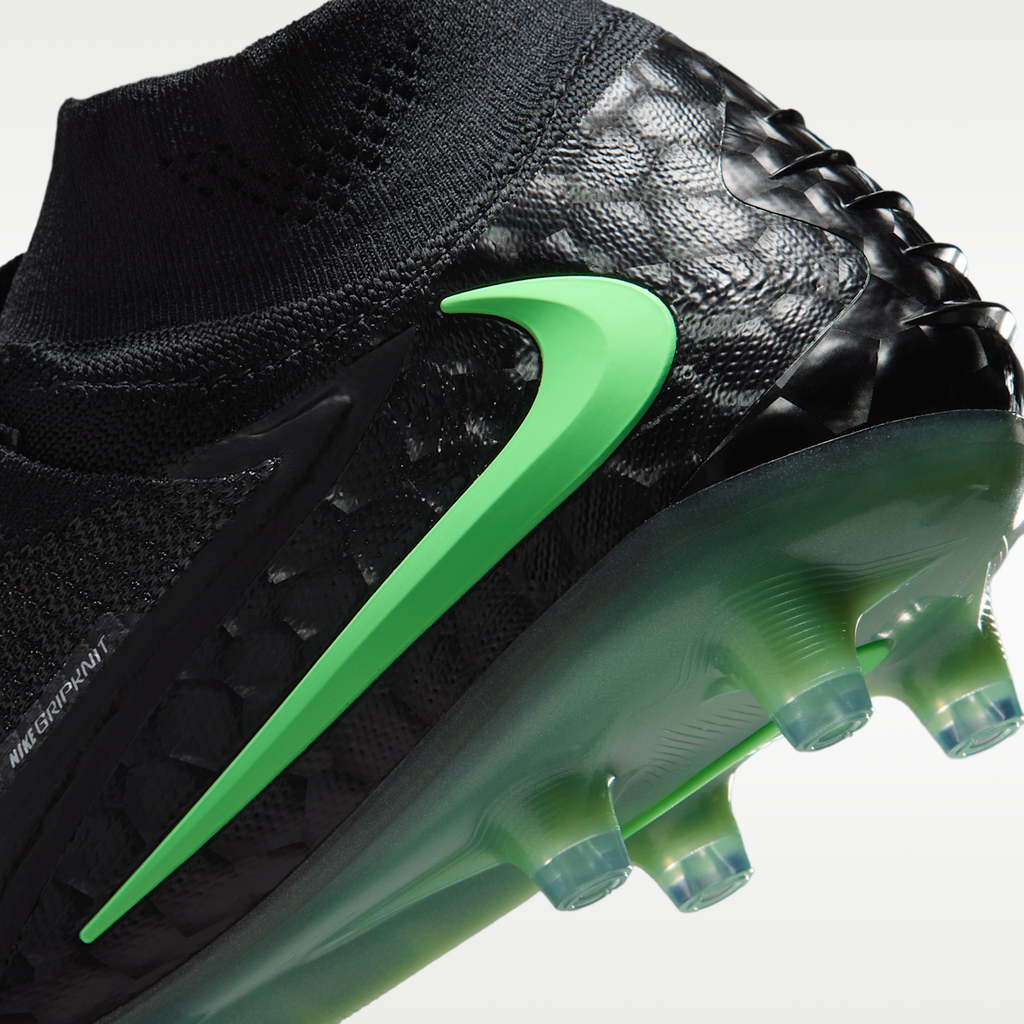 Women's Nike Phantom 6 High Elite Artificial-Grass Soccer Cleats - Black/Black/Illusion Green