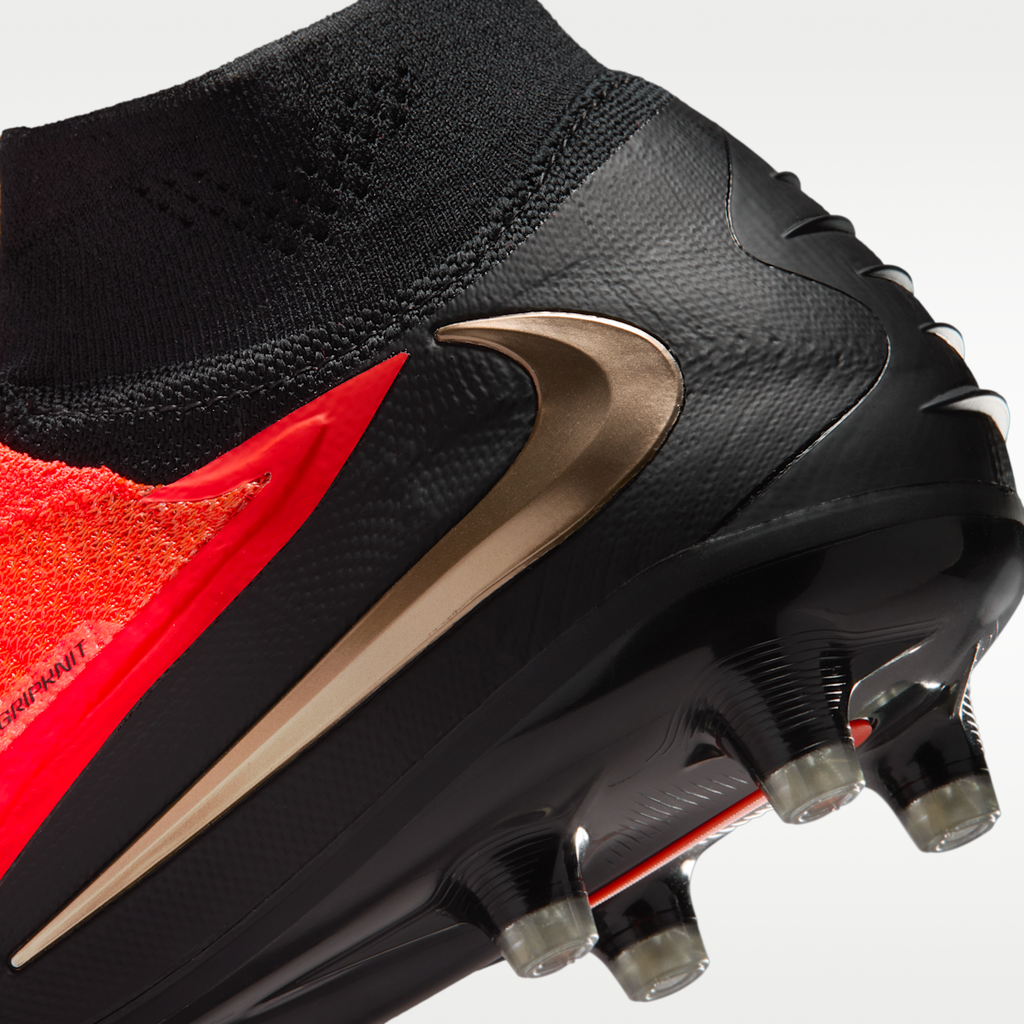 Women's Nike Phantom 6 High Elite Artificial-Grass Soccer Cleats - Bright Crimson/Bright Crimson/Black