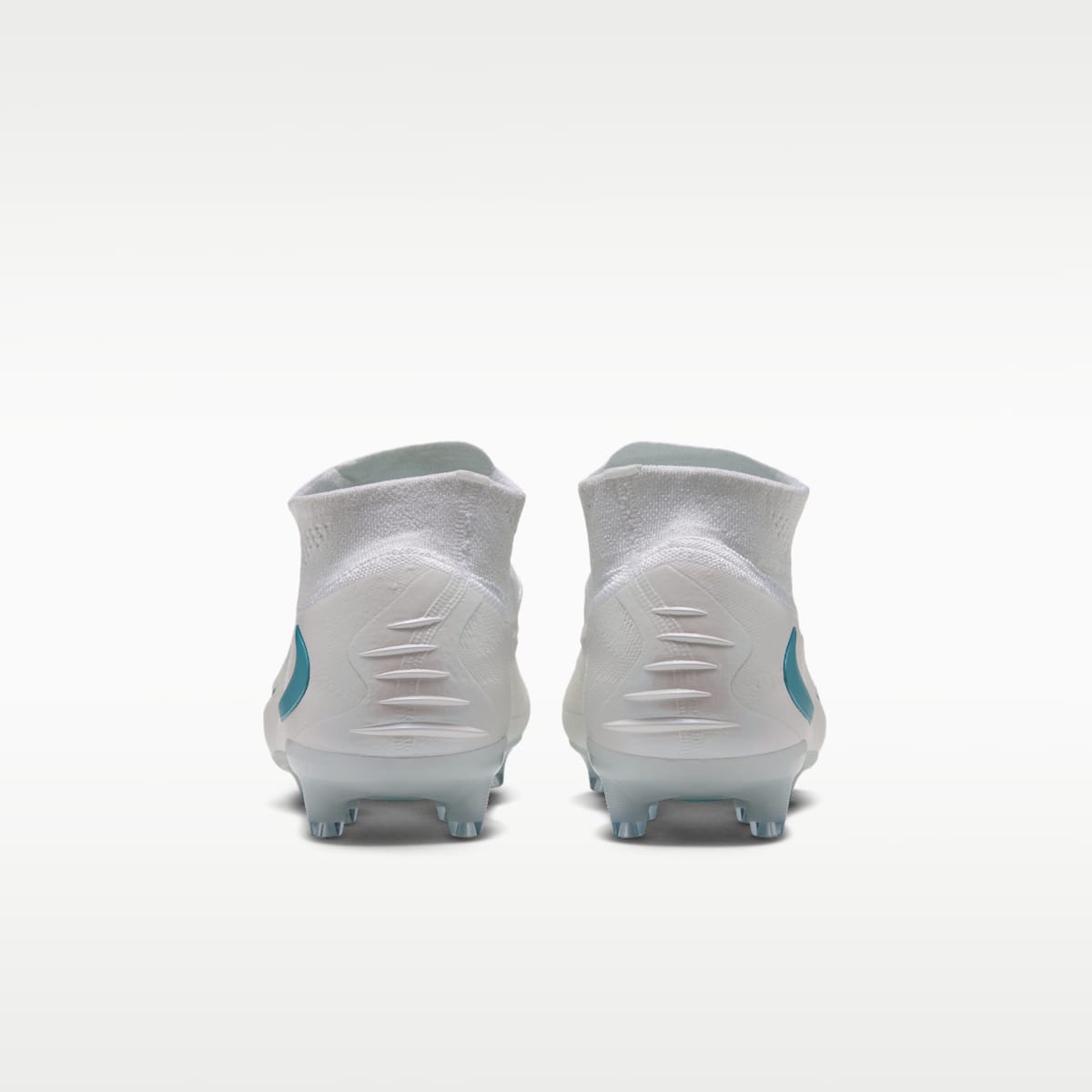 Nike Phantom 6 High Elite Artificial-Grass Soccer Cleats - White/White/Dusty Cactus - Image 6