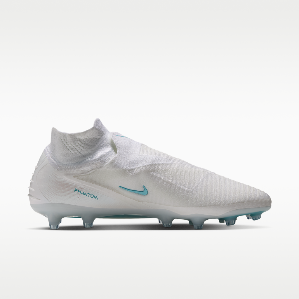Women's Nike Phantom 6 High Elite Artificial-Grass Soccer Cleats - White/White/Dusty Cactus