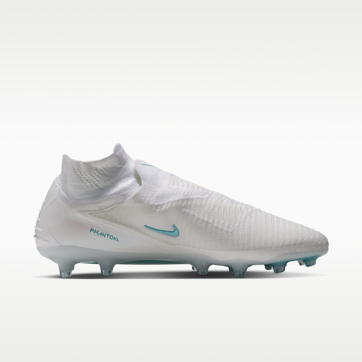 Women's Nike Phantom 6 High Elite Artificial-Grass Soccer Cleats - White/White/Dusty Cactus