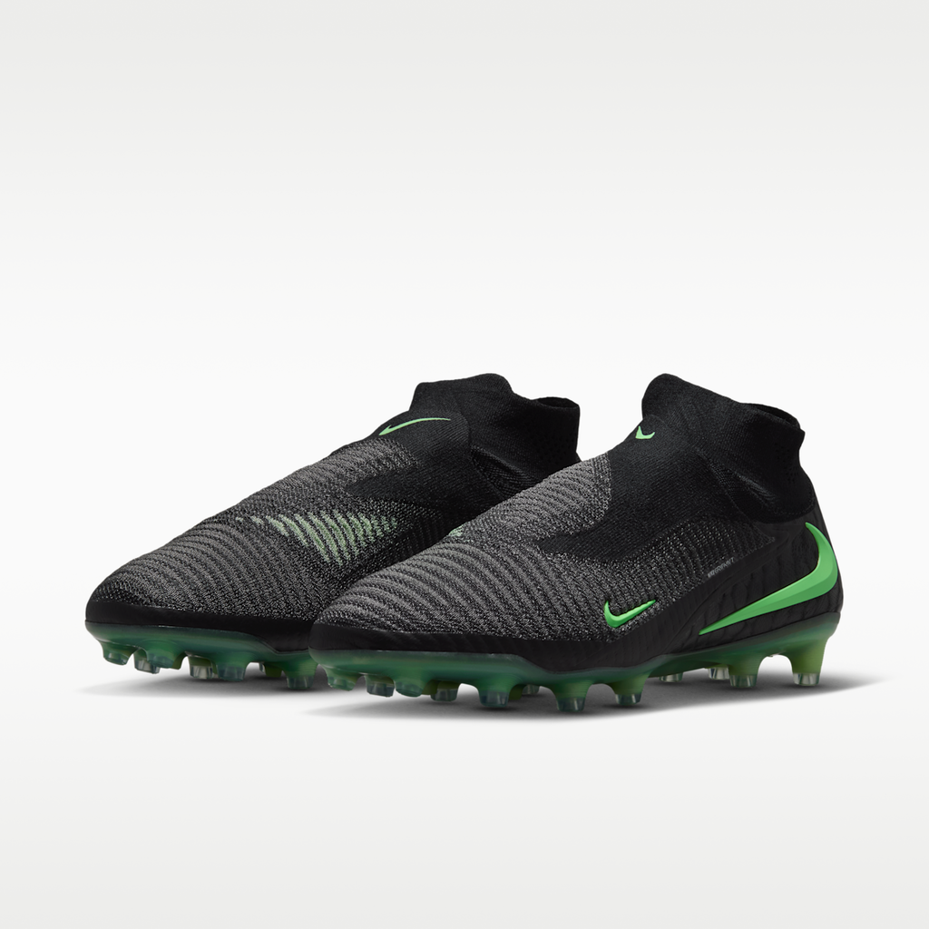 Women's Nike Phantom 6 High Elite Artificial-Grass Soccer Cleats - Black/Black/Illusion Green