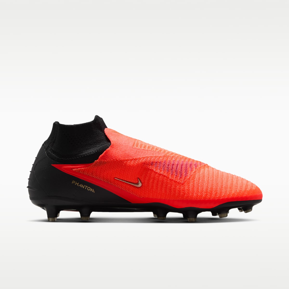 Nike Phantom 6 High Elite Artificial-Grass Soccer Cleats - Bright Crimson/Bright Crimson/Black - Image 3