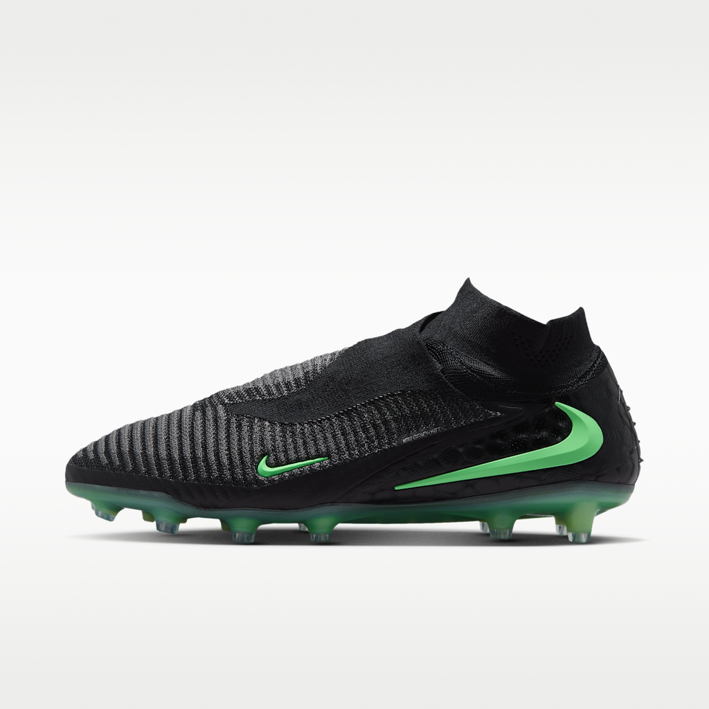 Women's Nike Phantom 6 High Elite Artificial-Grass Soccer Cleats - Black/Black/Illusion Green