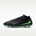 Women's Nike Phantom 6 High Elite Artificial-Grass Soccer Cleats - Black/Black/Illusion Green