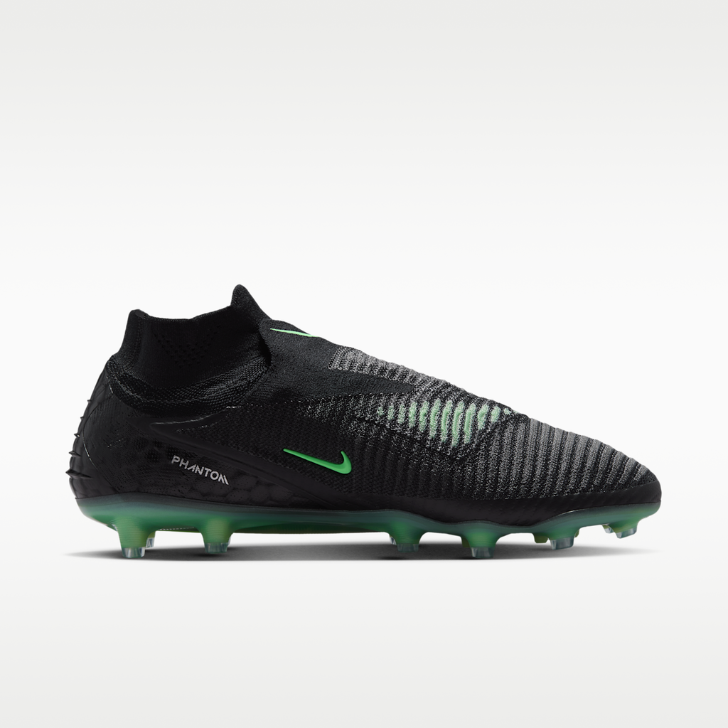 Women's Nike Phantom 6 High Elite Artificial-Grass Soccer Cleats - Black/Black/Illusion Green