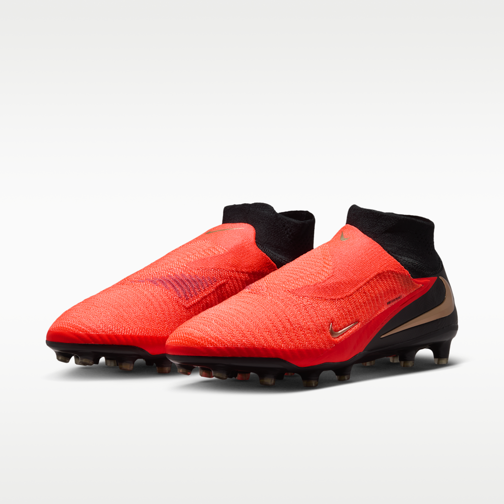 Women's Nike Phantom 6 High Elite Artificial-Grass Soccer Cleats - Bright Crimson/Bright Crimson/Black
