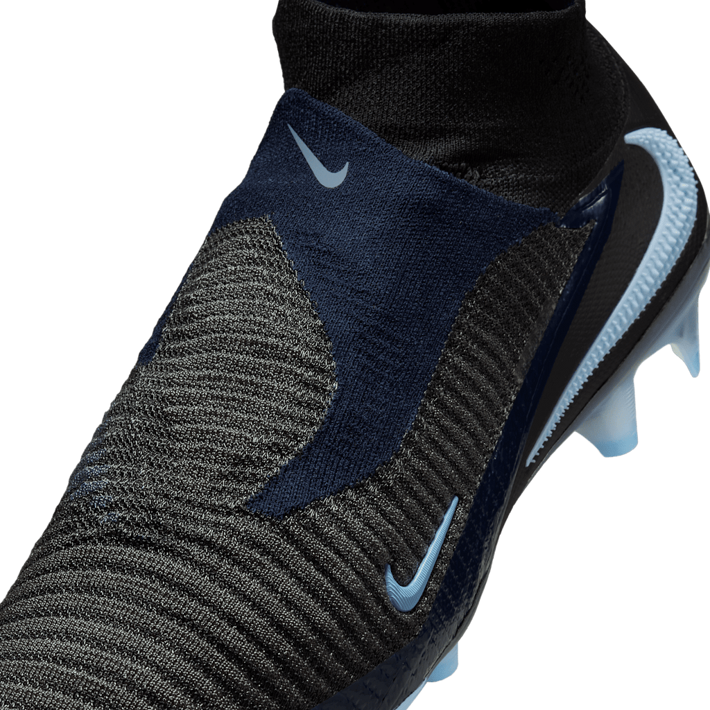 Nike Phantom 6 High Elite Firm-Ground Soccer Cleats - Black/Black - Image 8