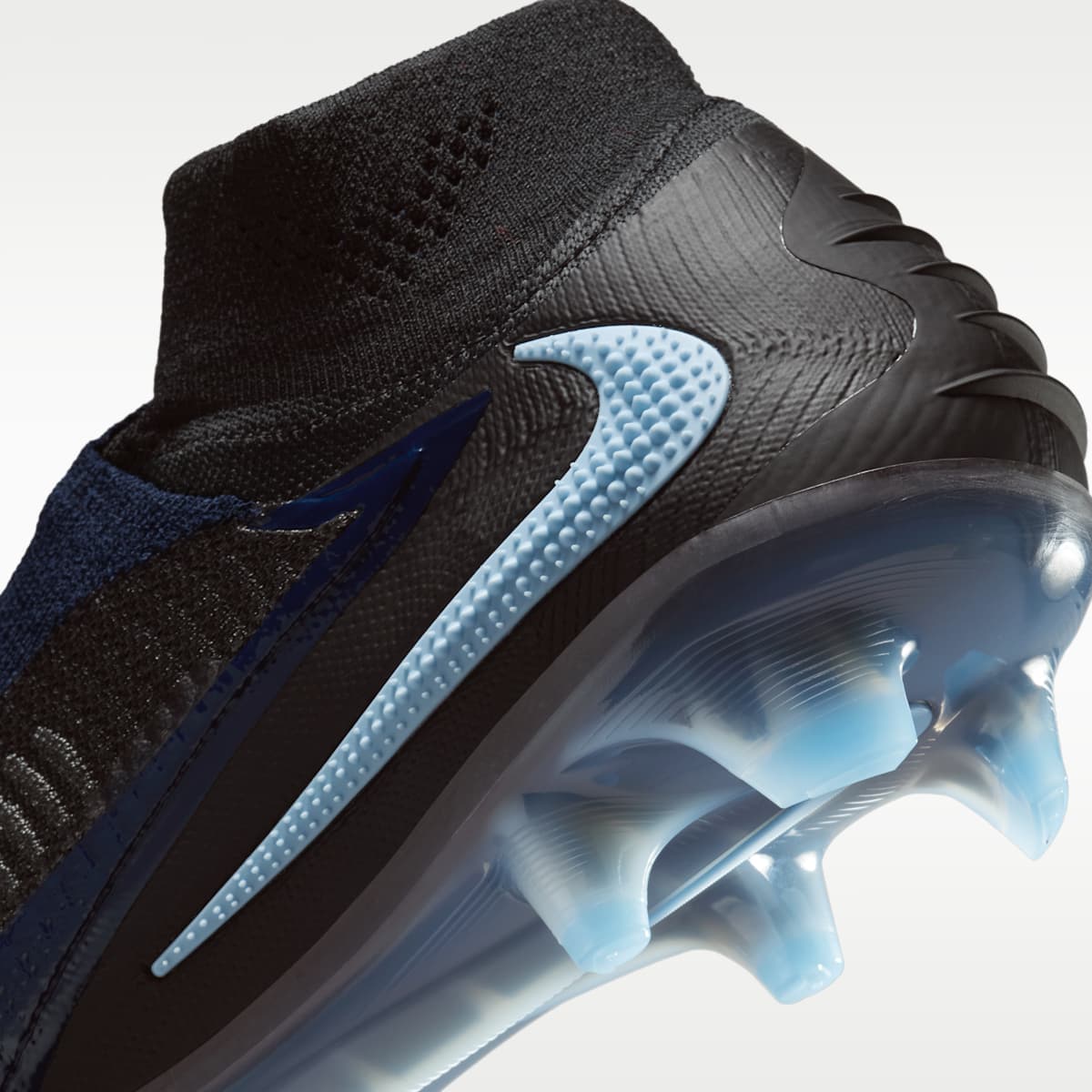 Nike Phantom 6 High Elite Firm-Ground Soccer Cleats - Black/Black - Image 9