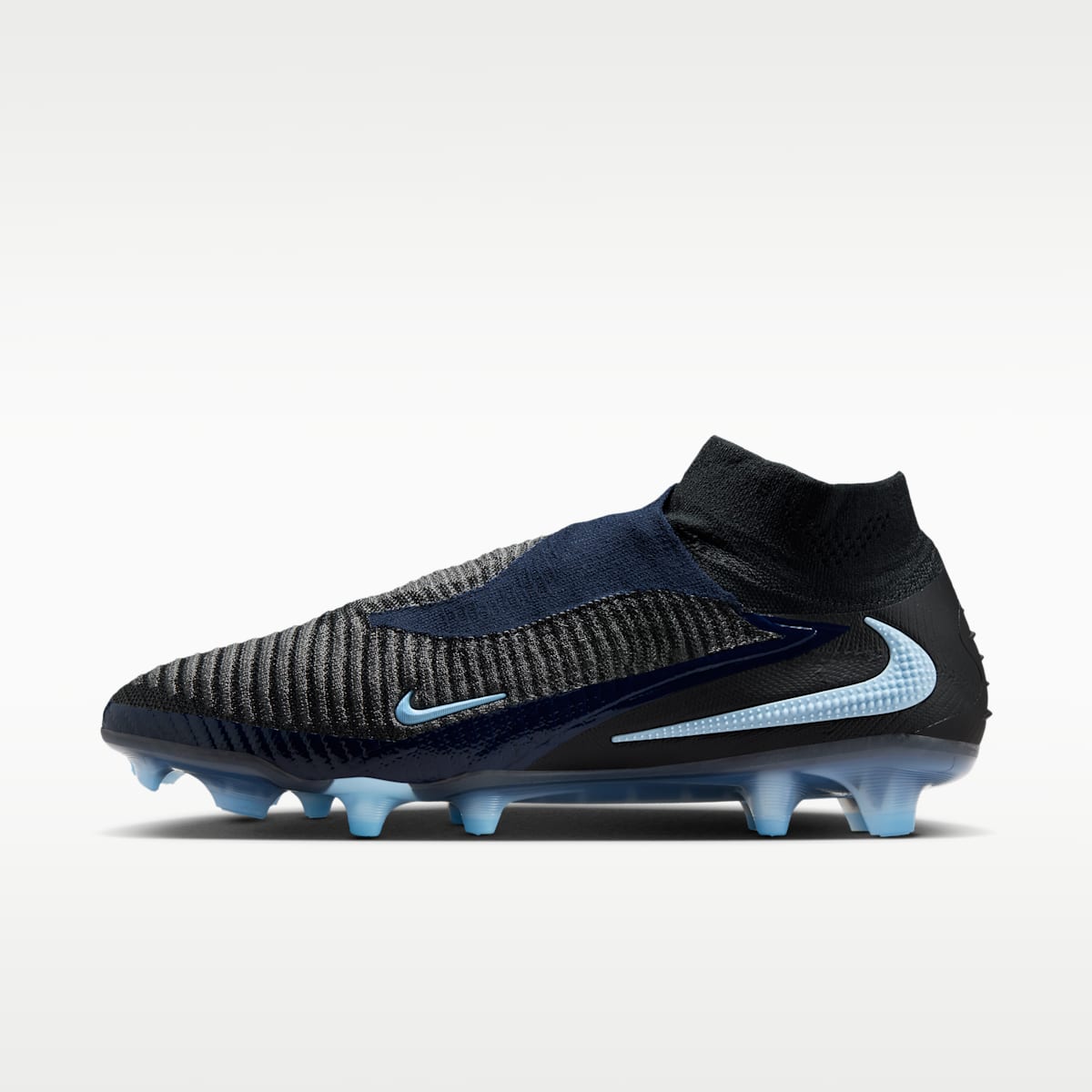 Nike Phantom 6 High Elite Firm-Ground Soccer Cleats - Black/Black - Image 1