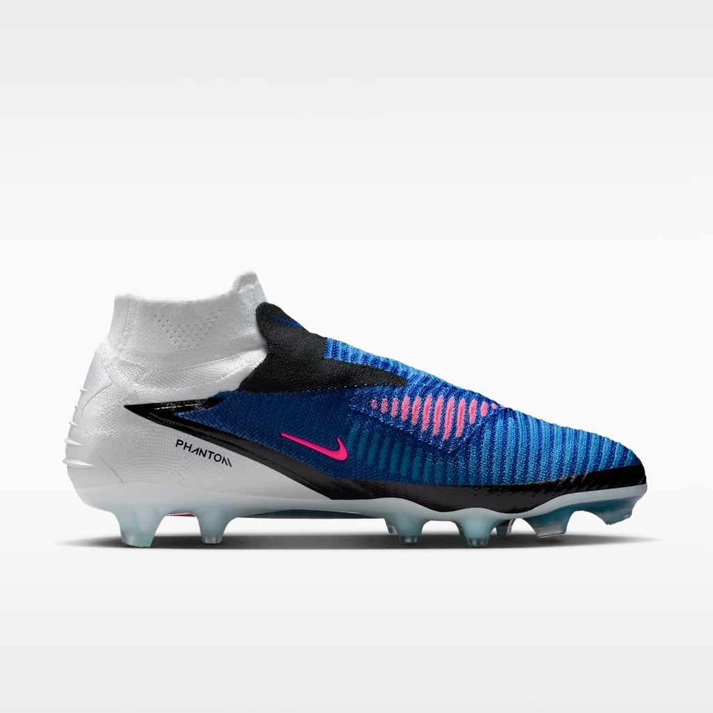 Women's Nike Phantom 6 High Elite Firm-Ground Soccer Cleats - Racer Blue/White/Pink Blast