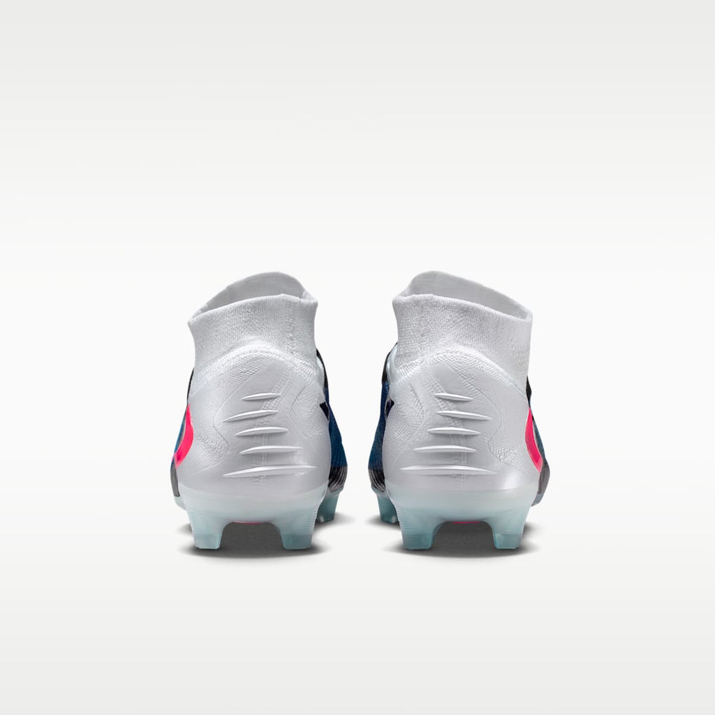 Nike Phantom 6 High Elite Firm-Ground Soccer Cleats - Racer Blue/White/Pink Blast - Image 6