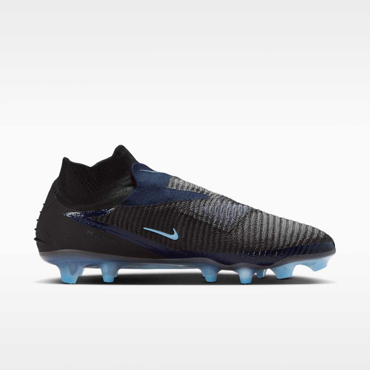 Nike Phantom 6 High Elite Firm-Ground Soccer Cleats - Black/Black - Image 3