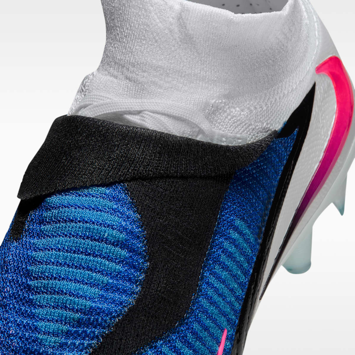 Women's Nike Phantom 6 High Elite Firm-Ground Soccer Cleats - Racer Blue/White/Pink Blast
