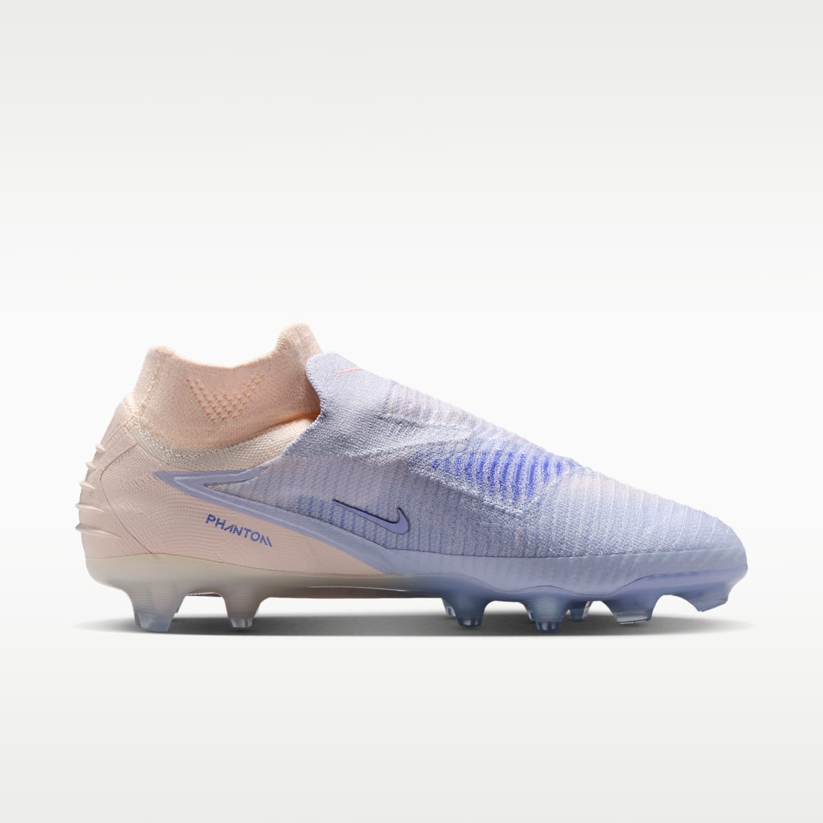 Nike Phantom 6 High Elite LV8 Firm-Ground Soccer Cleats - Ghost/Guava Ice/Ghost - Image 3