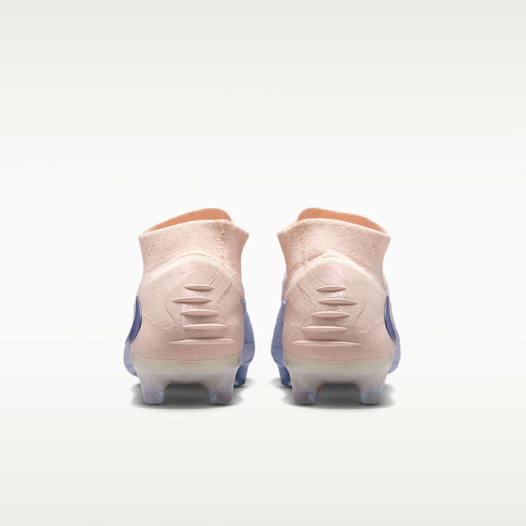 Nike Phantom 6 High Elite LV8 Firm-Ground Soccer Cleats - Ghost/Guava Ice/Ghost - Image 6