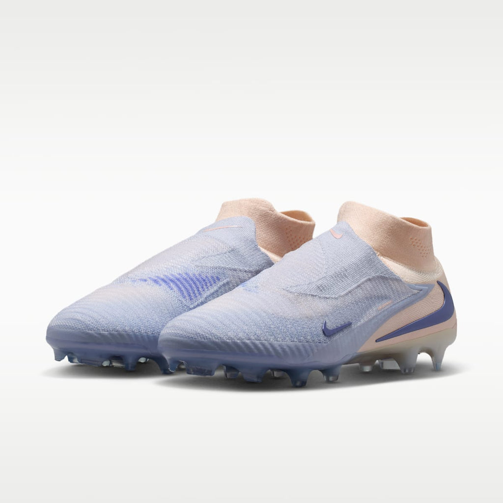 Nike Phantom 6 High Elite LV8 Firm-Ground Soccer Cleats - Ghost/Guava Ice/Ghost - Image 5