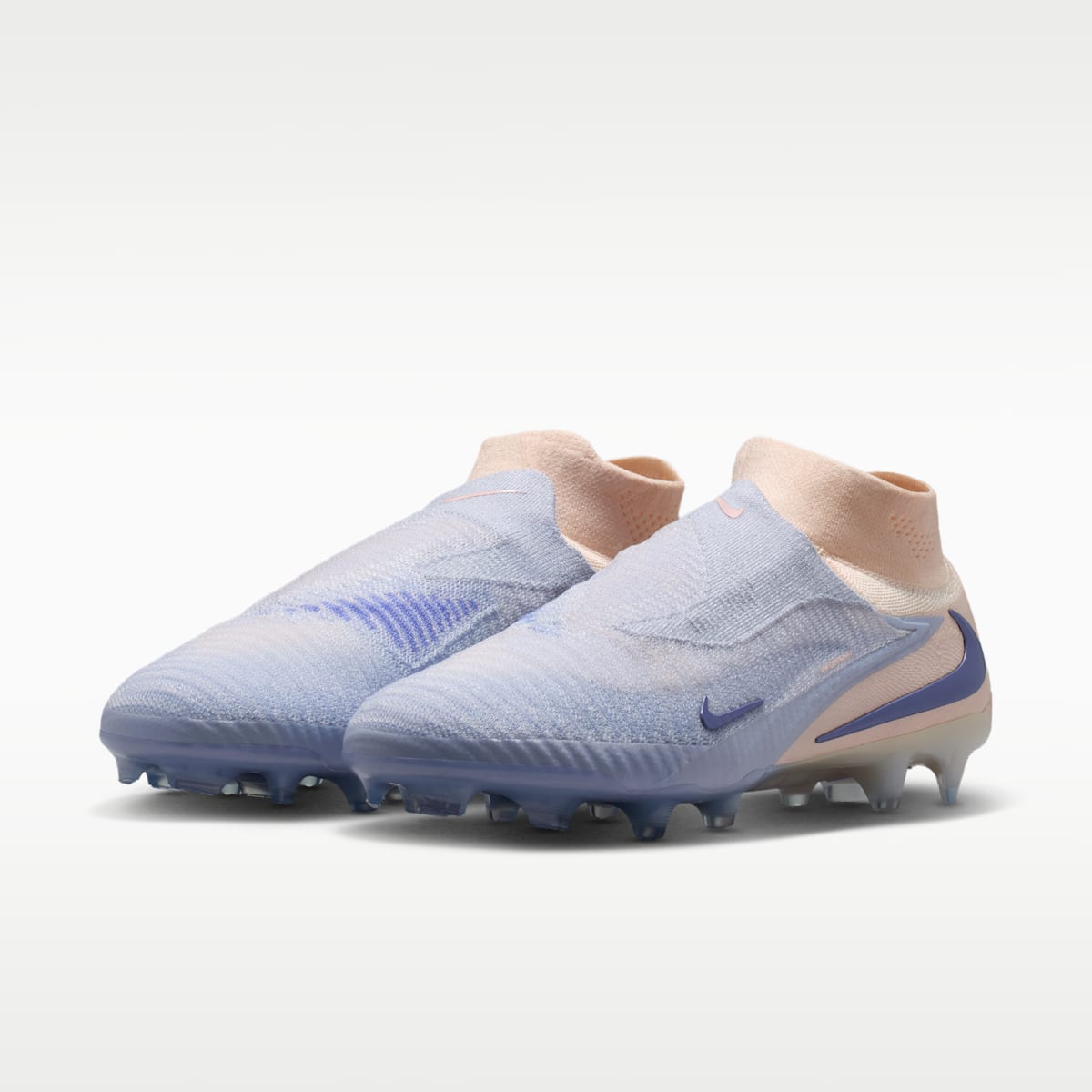 Nike Phantom 6 High Elite LV8 Firm-Ground Soccer Cleats - Ghost/Guava Ice/Ghost - Image 5
