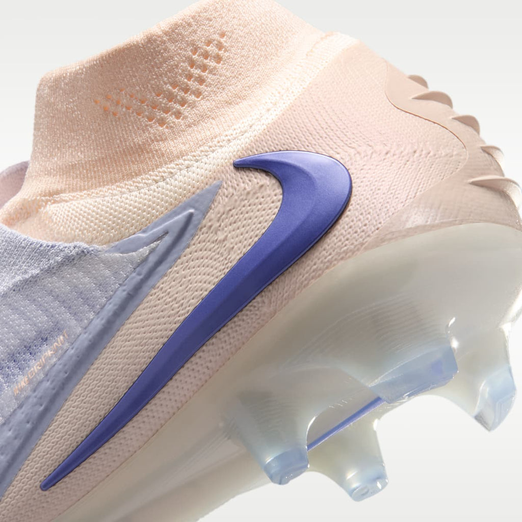 Nike Phantom 6 High Elite LV8 Firm-Ground Soccer Cleats - Ghost/Guava Ice/Ghost - Image 9
