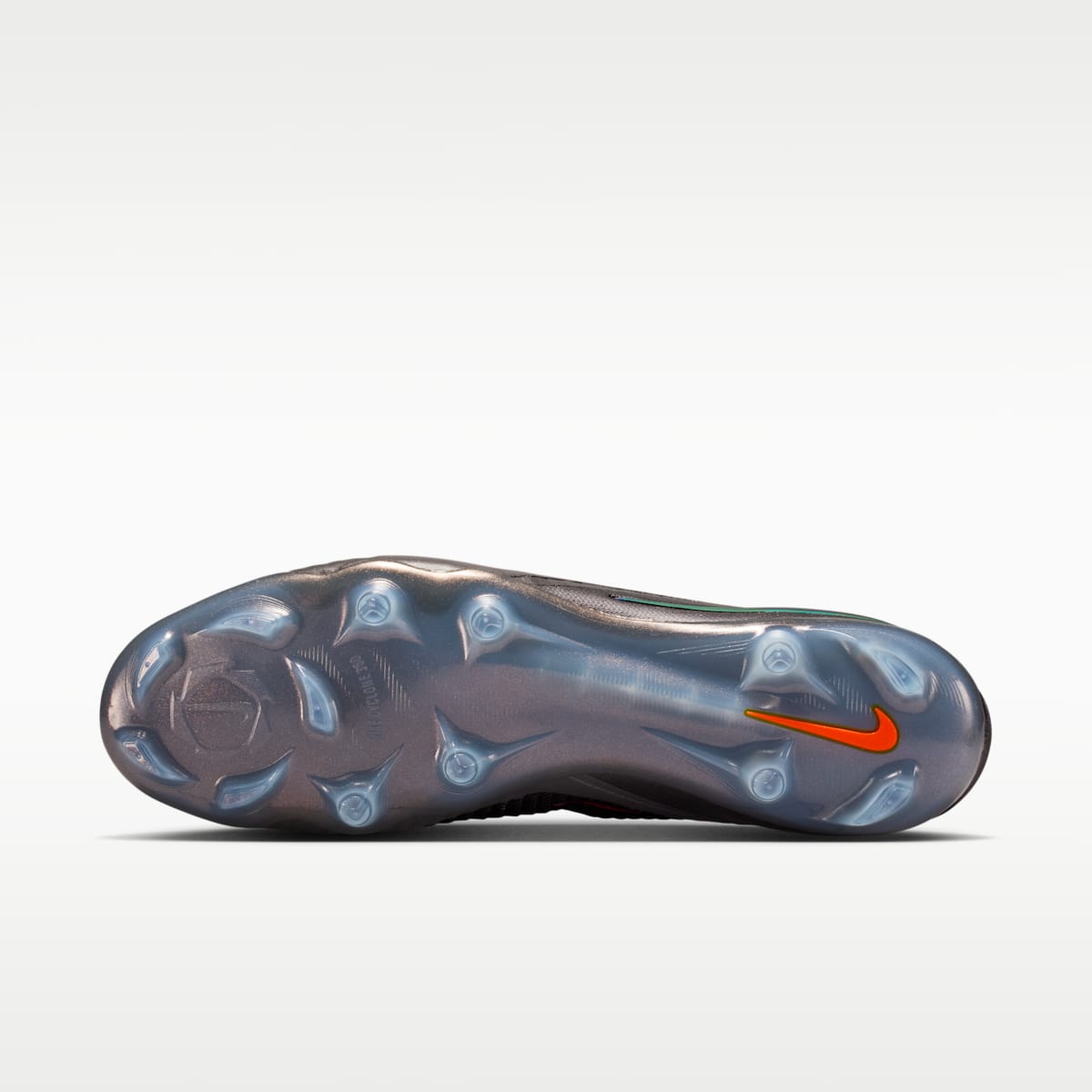 Nike Phantom 6 High Elite LV8 Firm-Ground Soccer Cleats - Medium Ash/Black/Gold Amber - Image 2
