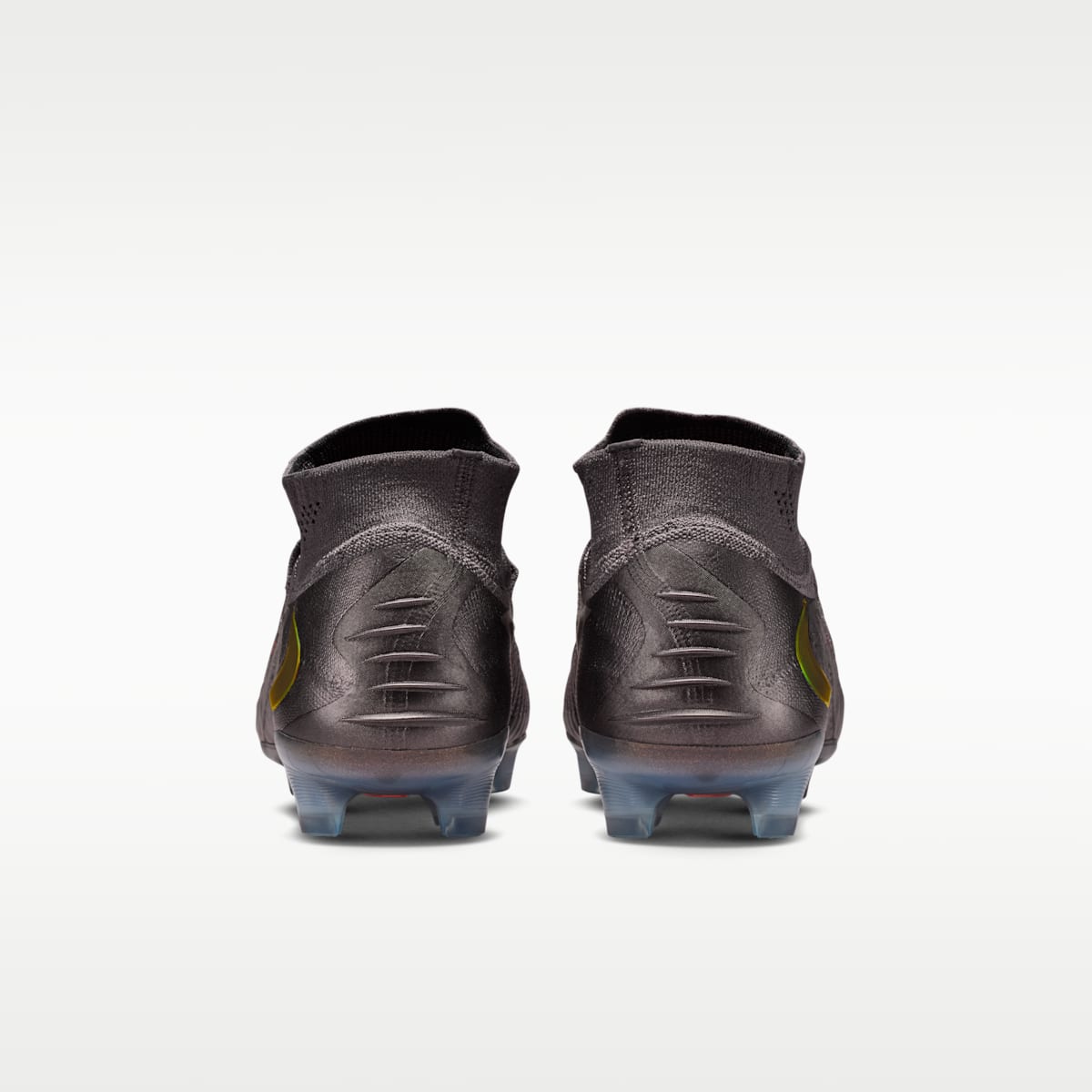 Nike Phantom 6 High Elite LV8 Firm-Ground Soccer Cleats - Medium Ash/Black/Gold Amber - Image 6
