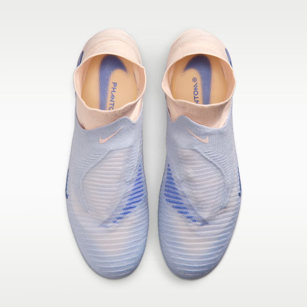 Nike Phantom 6 High Elite LV8 Firm-Ground Soccer Cleats - Ghost/Guava Ice/Ghost - Image 4
