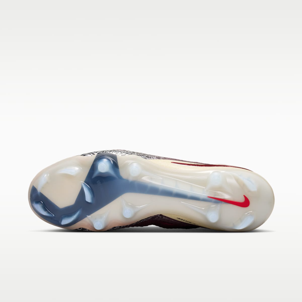 Women's Nike United Phantom 6 High Elite Firm-Ground Soccer Cleats - Burgundy Crush/Fossil/University Red