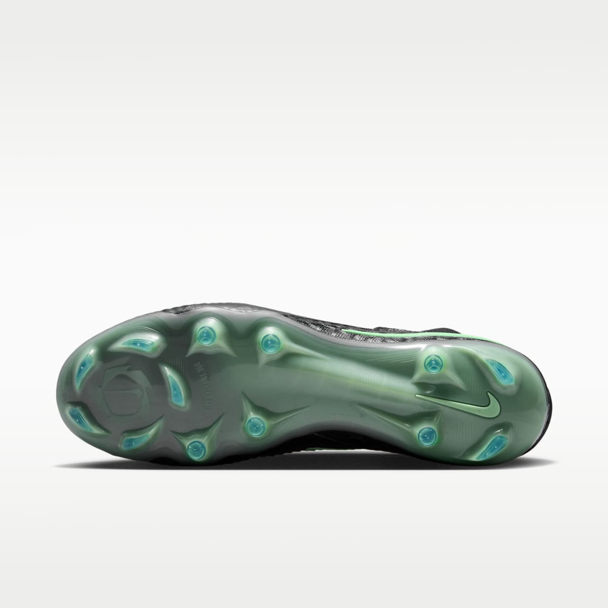 Nike Phantom 6 High Elite Firm-Ground Soccer Cleats - Black/Black/Illusion Green - Image 2
