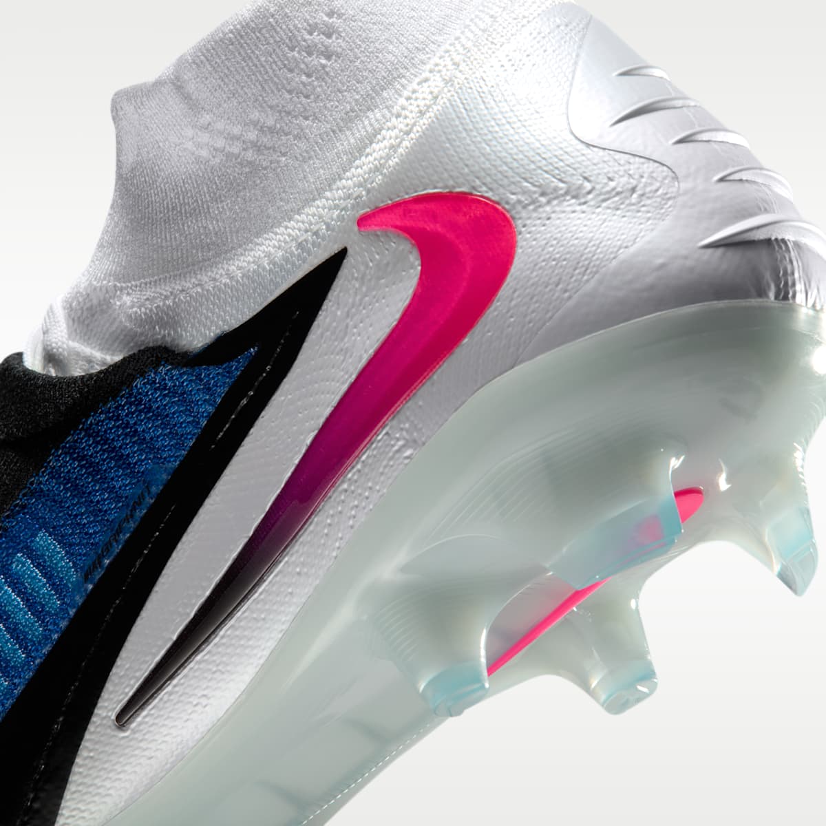 Women's Nike Phantom 6 High Elite Firm-Ground Soccer Cleats - Racer Blue/White/Pink Blast
