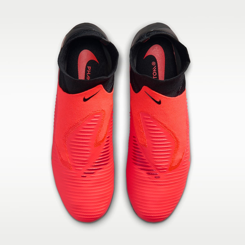 Nike Phantom 6 High Pro Artificial-Grass Soccer Cleats - Bright Crimson/Black/Blur - Image 4