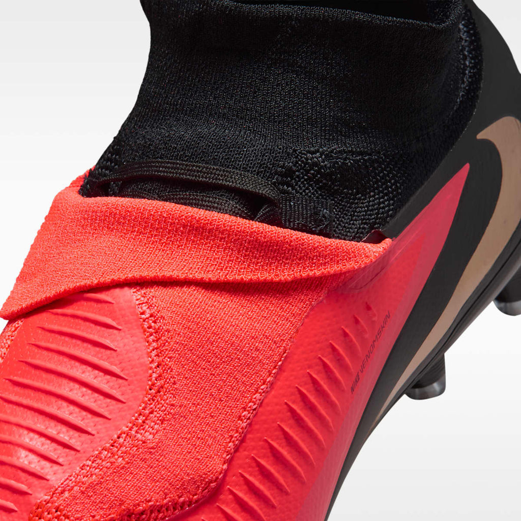 Women's Nike Phantom 6 High Pro Artificial-Grass Soccer Cleats - Bright Crimson/Black/Blur