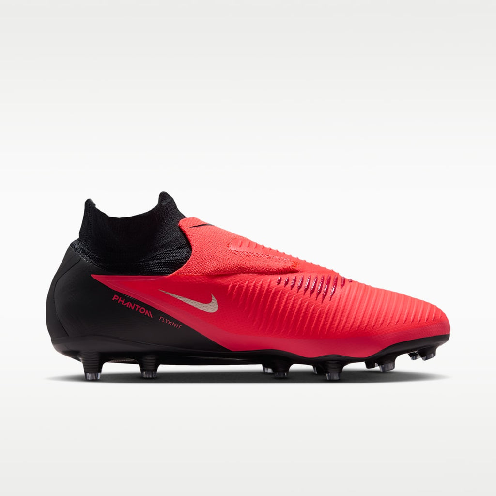 Nike Phantom 6 High Pro Artificial-Grass Soccer Cleats - Bright Crimson/Black/Blur - Image 3