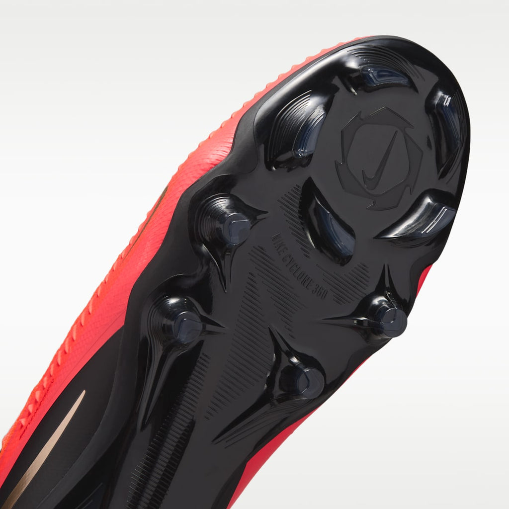 Nike Phantom 6 High Pro Firm-Ground Soccer Cleats - Bright Crimson/Black/Blur - Image 7