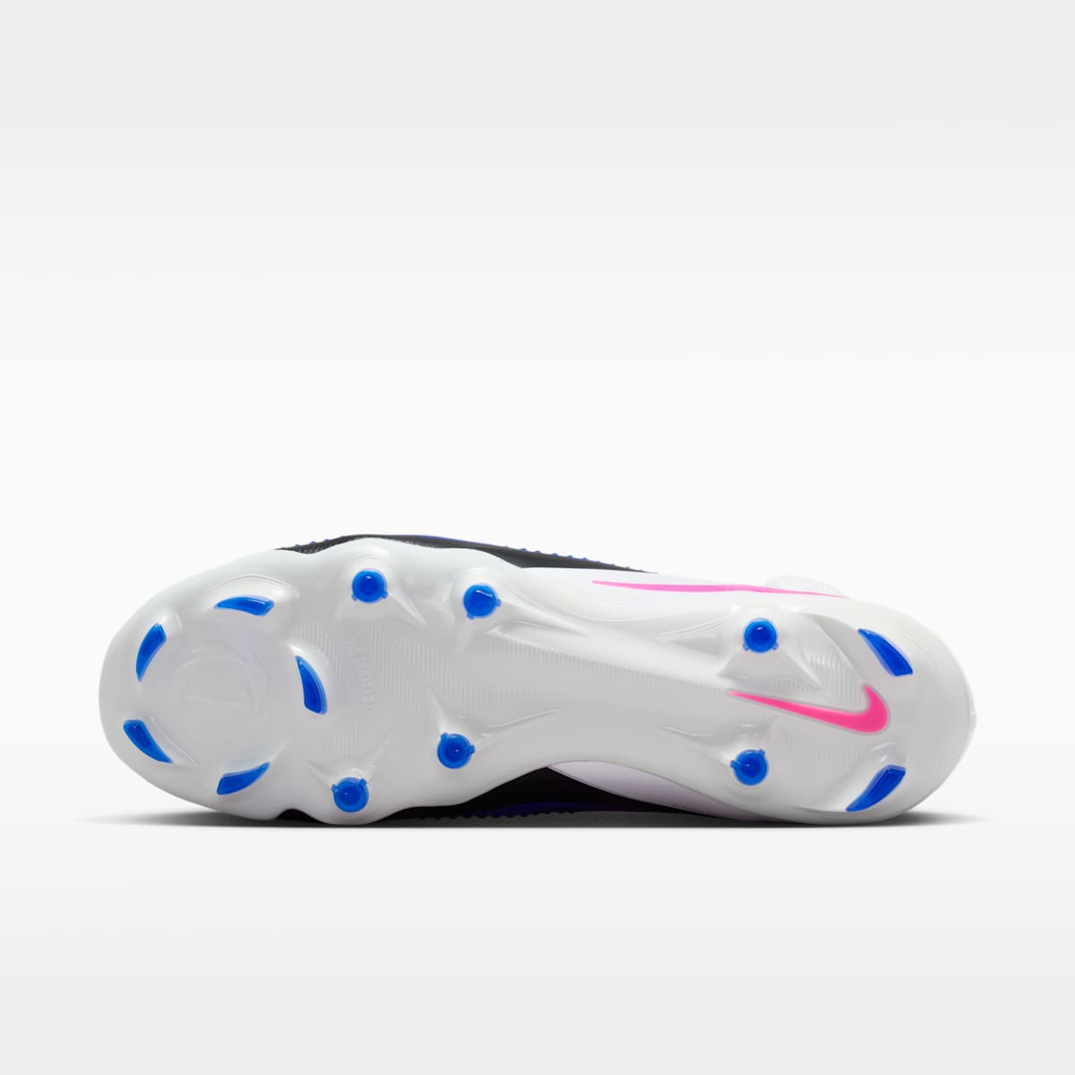 Nike Phantom 6 High Pro Firm-Ground Soccer Cleats - Racer Blue/White/Pink Blast - Image 2