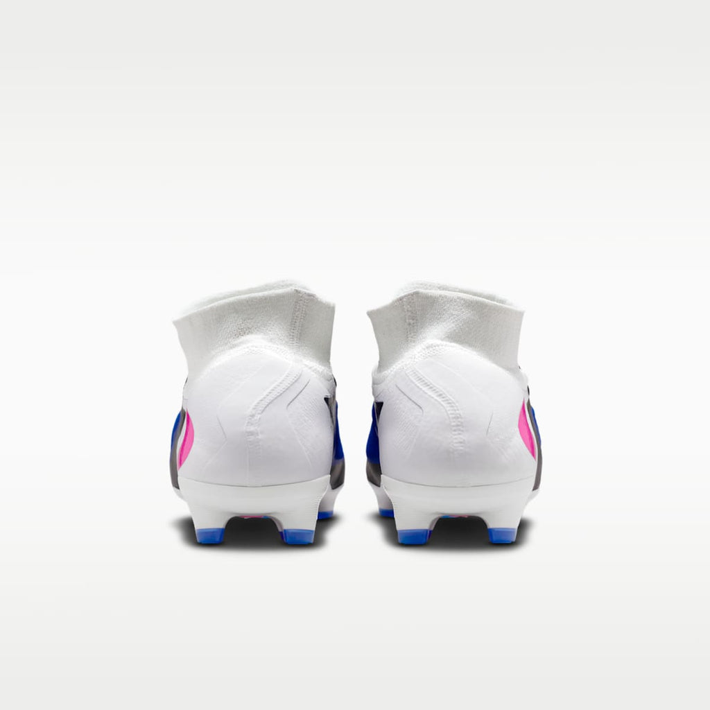 Nike Phantom 6 High Pro Firm-Ground Soccer Cleats - Racer Blue/White/Pink Blast - Image 6