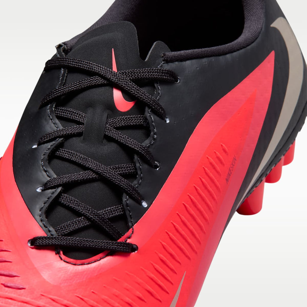 Women's Nike Phantom 6 Low Academy Artificial-Grass Soccer Cleats - Bright Crimson/Black/Blur