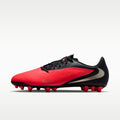 Women's Nike Phantom 6 Low Academy Artificial-Grass Soccer Cleats - Bright Crimson/Black/Blur