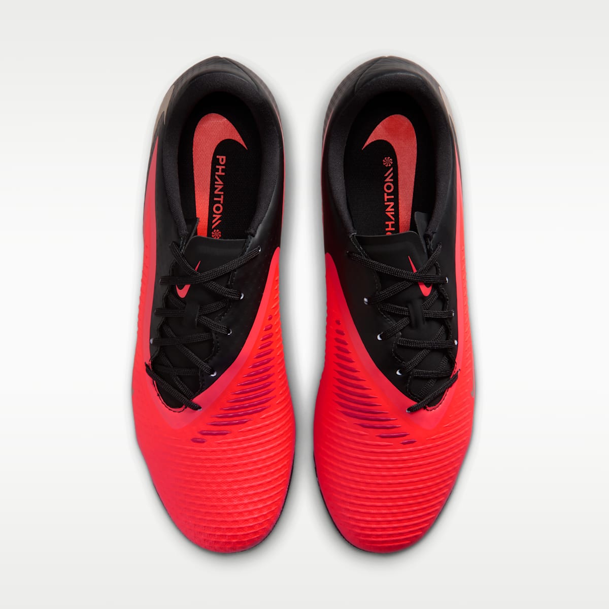 Women's Nike Phantom 6 Low Academy Artificial-Grass Soccer Cleats - Bright Crimson/Black/Blur