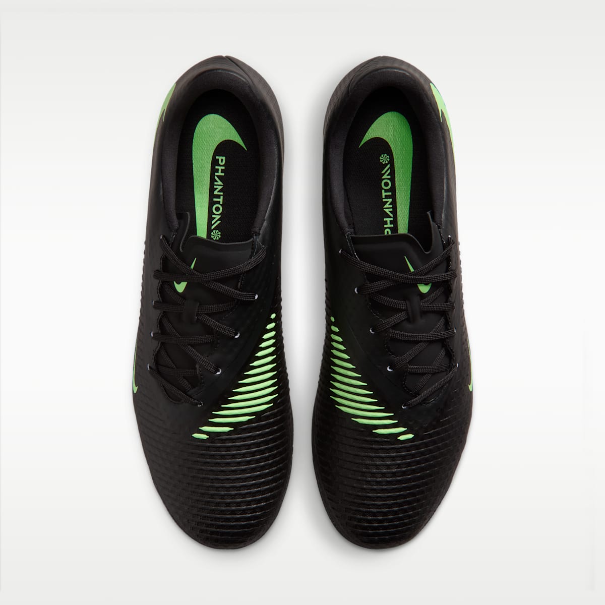 Women's Nike Phantom 6 Low Academy Artificial-Grass Soccer Cleats - Black/Black/Illusion Green