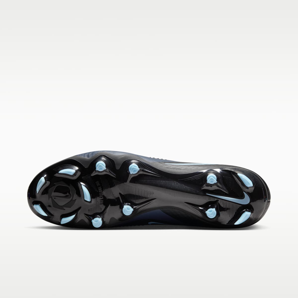 Nike Phantom 6 Low Academy Multi-Ground Soccer Cleats - Black/Black - Image 2