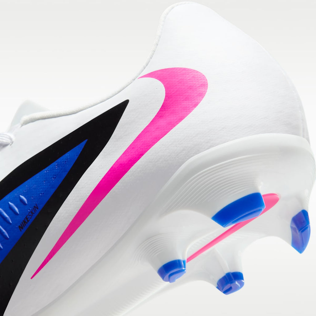 Nike Phantom 6 Low Academy Multi-Ground Soccer Cleats - Racer Blue/White/Pink Blast - Image 9