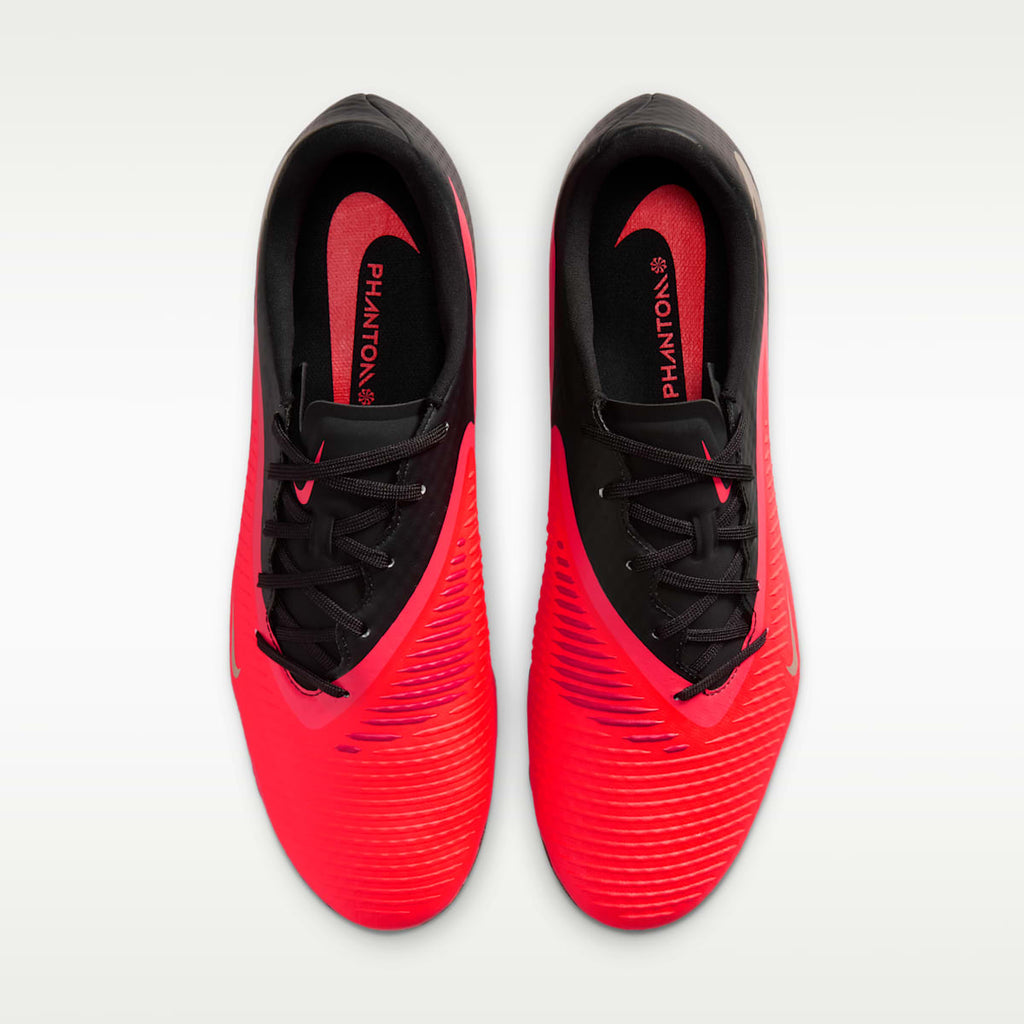Nike Phantom 6 Low Academy Multi-Ground Soccer Cleats - Bright Crimson/Black/Blur - Image 4