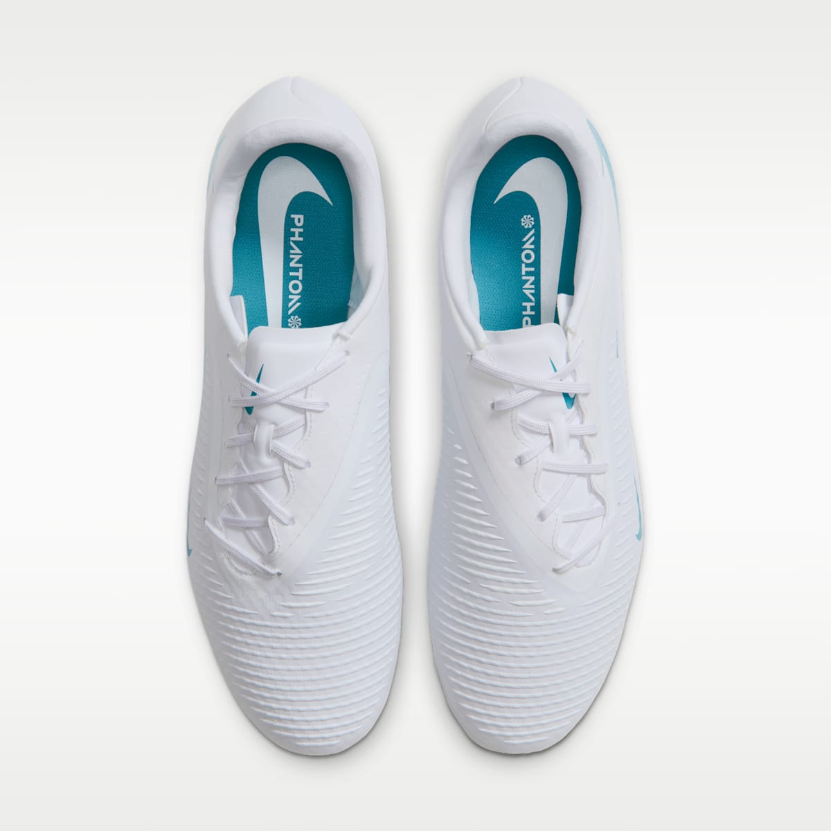 Nike Phantom 6 Low Academy Multi-Ground Soccer Cleats - White/White/Dusty Cactus - Image 4