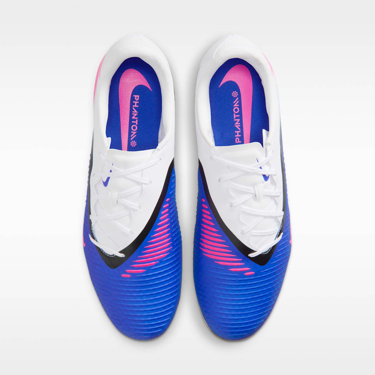 Women's Nike Phantom 6 Low Academy Multi-Ground Soccer Cleats - Racer Blue/White/Pink Blast