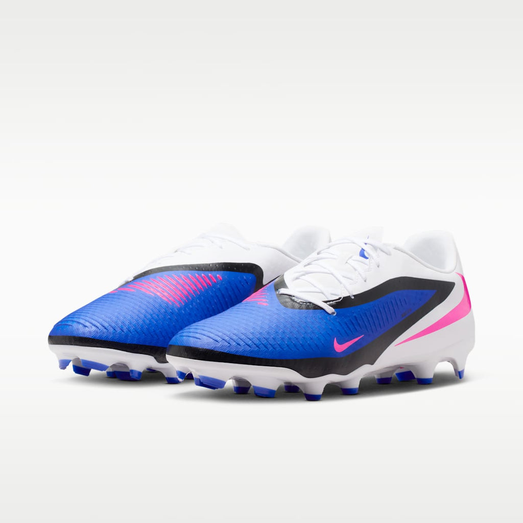 Women's Nike Phantom 6 Low Academy Multi-Ground Soccer Cleats - Racer Blue/White/Pink Blast