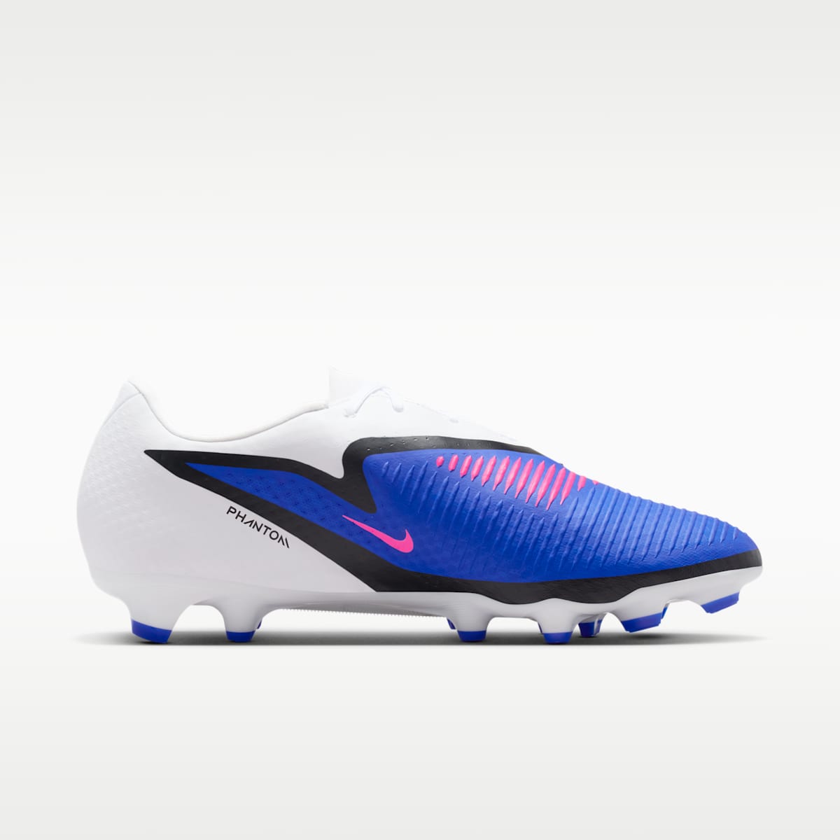 Women's Nike Phantom 6 Low Academy Multi-Ground Soccer Cleats - Racer Blue/White/Pink Blast
