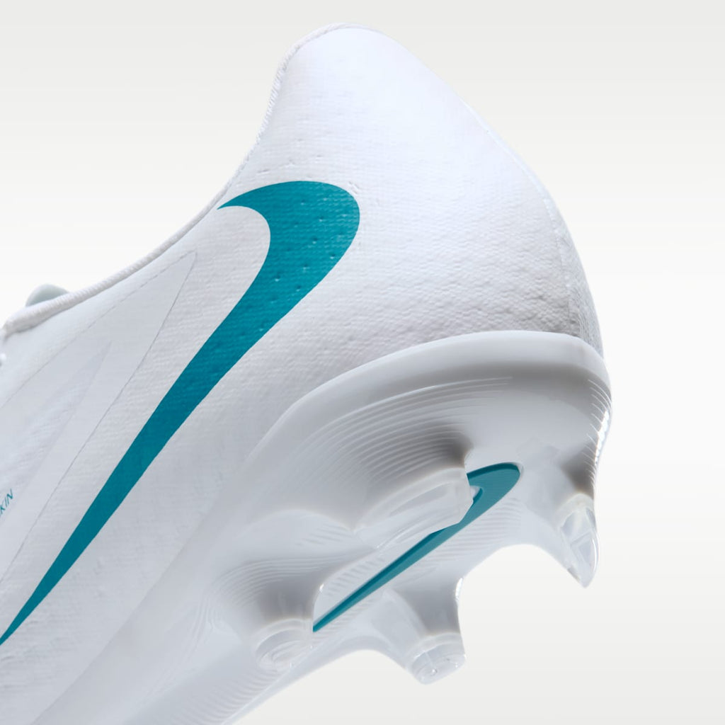Nike Phantom 6 Low Academy Multi-Ground Soccer Cleats - White/White/Dusty Cactus - Image 9
