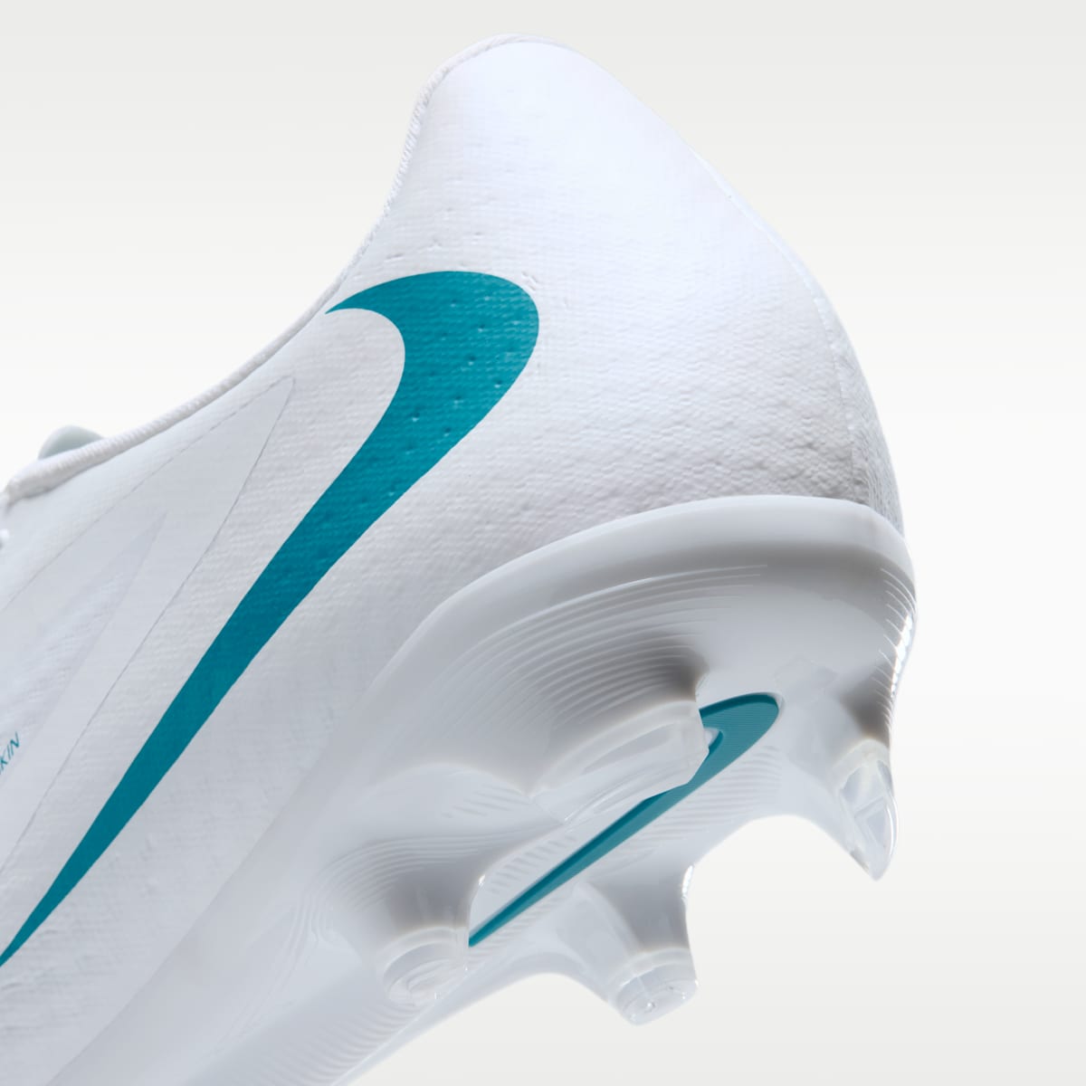 Nike Phantom 6 Low Academy Multi-Ground Soccer Cleats - White/White/Dusty Cactus - Image 9