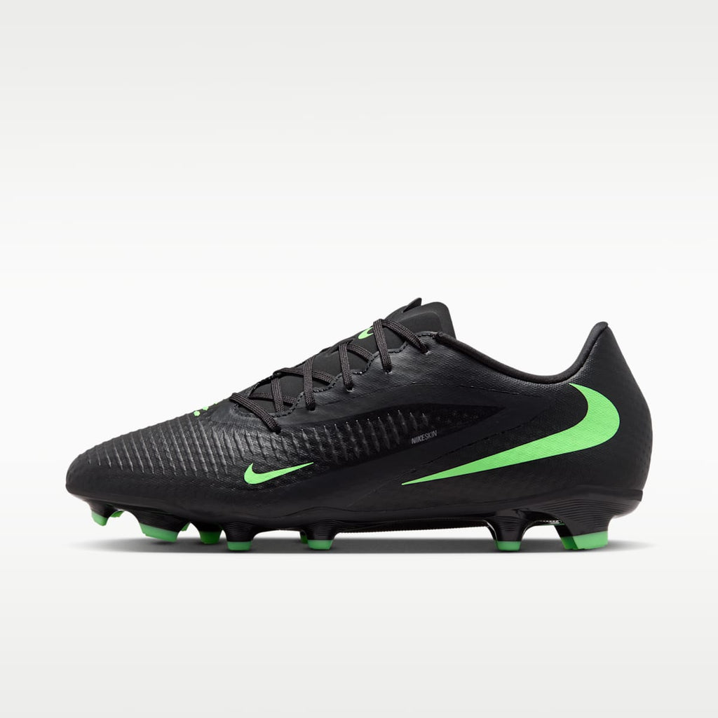 Nike Phantom 6 Low Academy Multi-Ground Soccer Cleats - Black/Black/Illusion Green - Image 1