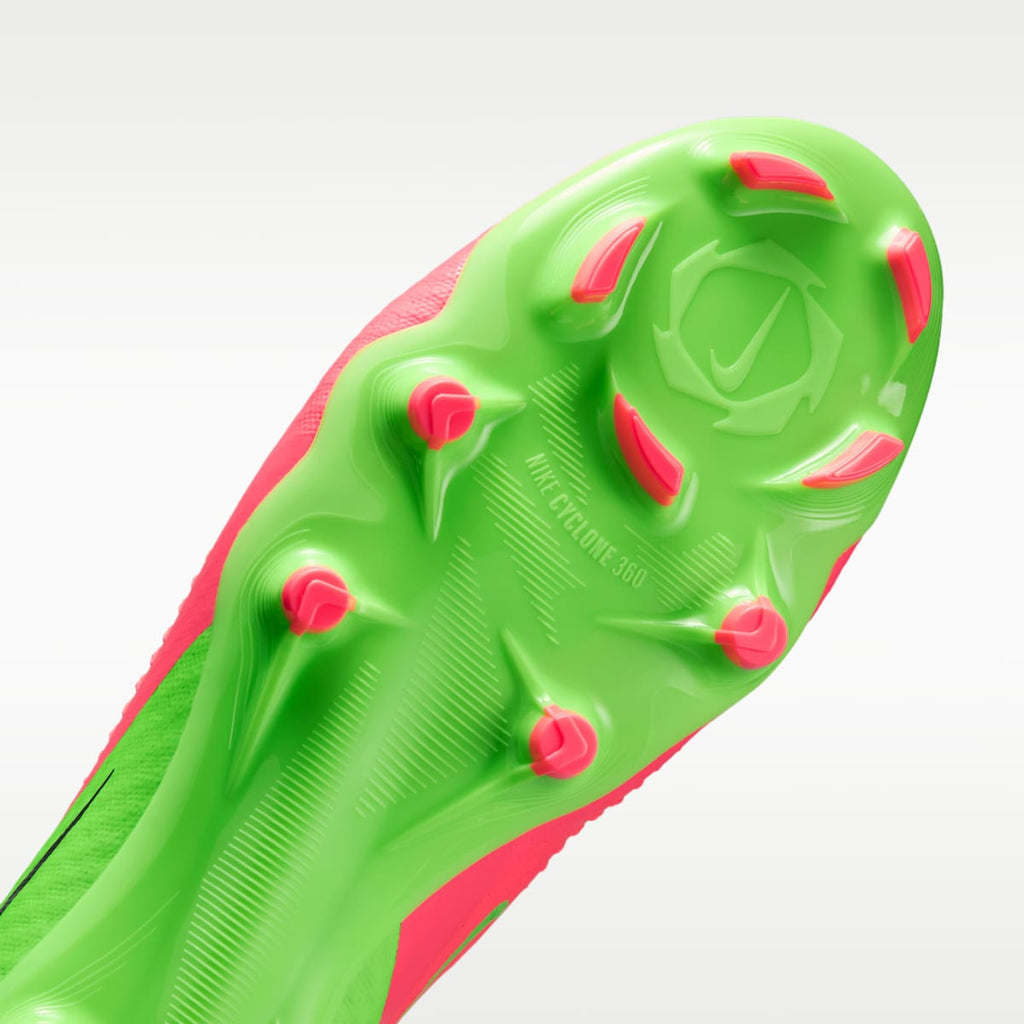 Women's Nike Phantom 6 Low Academy "Erling Haaland" Multi-Ground Soccer Cleats - Hot Punch/Green Strike/Black